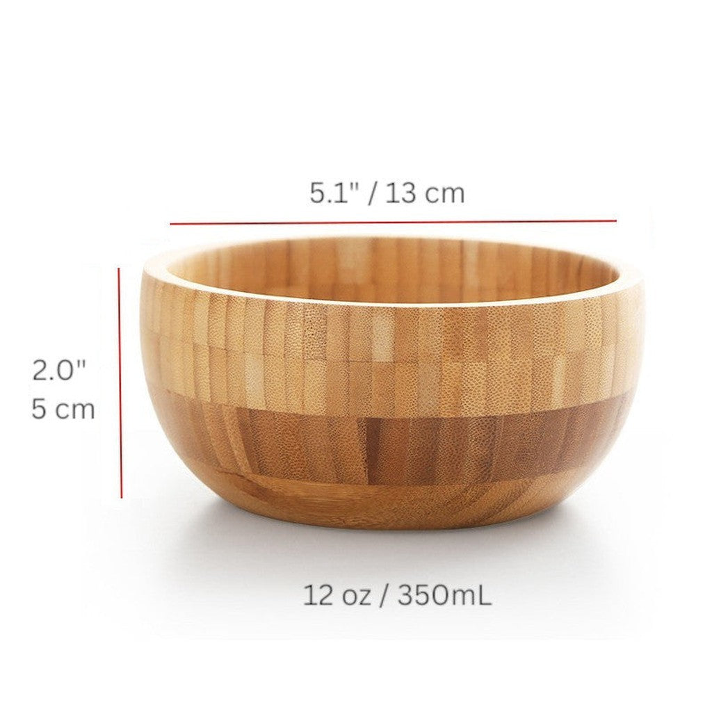 Bamboo Salad Bowl / Mixing Bowl, Solid Wood