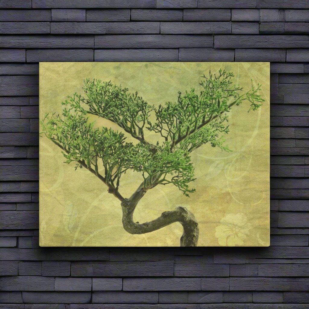 Bonsai Inshō, Japanese Style Wall Art on Fine Canvas