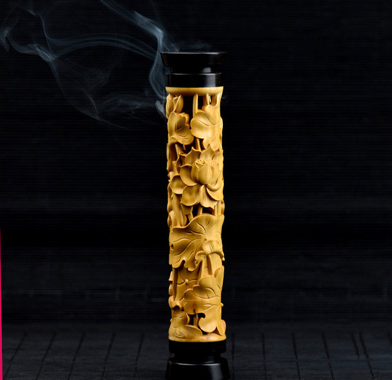 Carved Wooden Incense Burner