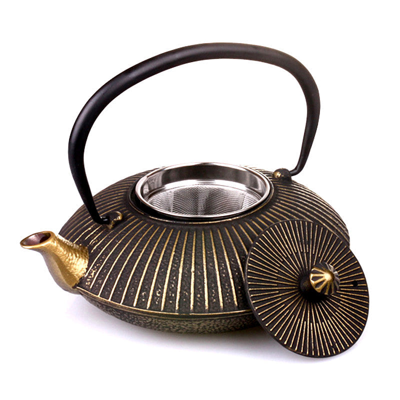 Cast Iron Kettle in Ancient Asian Style