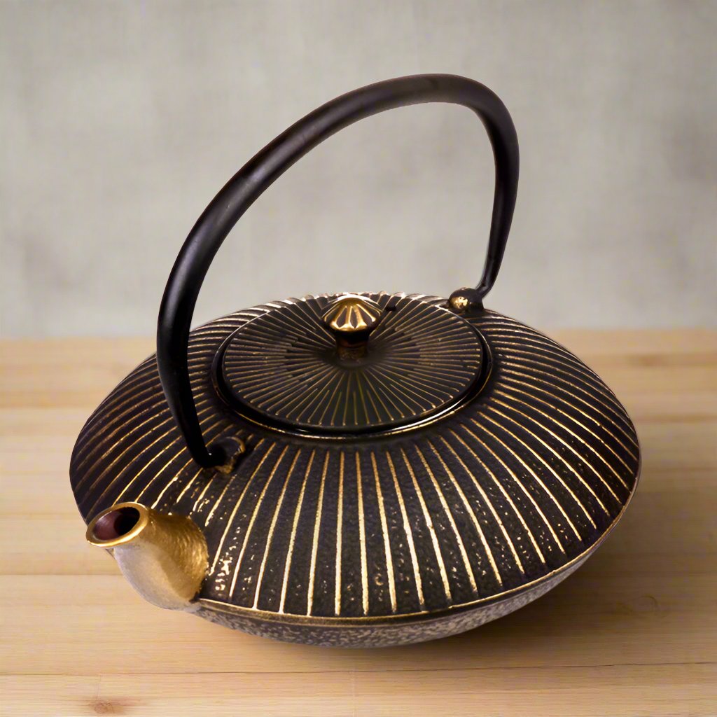 Cast Iron Kettle in Ancient Asian Style