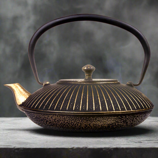 Cast Iron Kettle in Ancient Asian Style