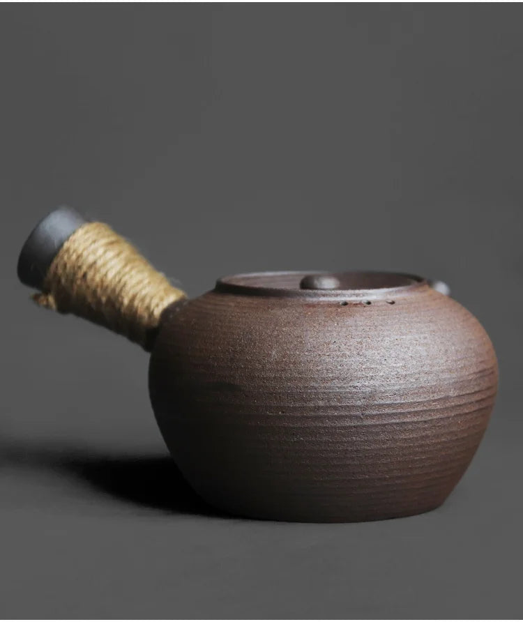 Handmade Japanese-Style Tea Ceremony Teapot Coarse Pottery