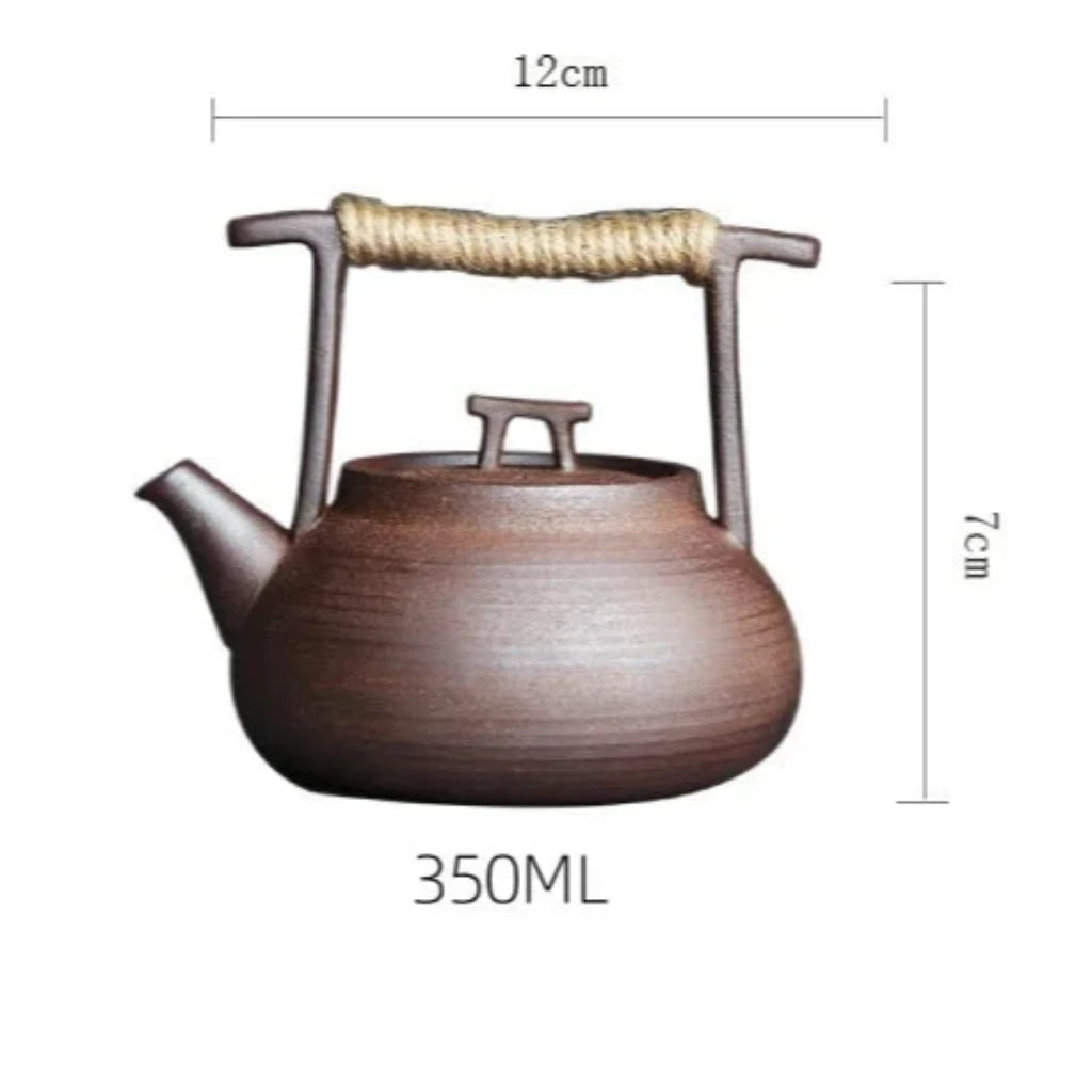 Handmade Japanese-Style Tea Ceremony Teapot Coarse Pottery