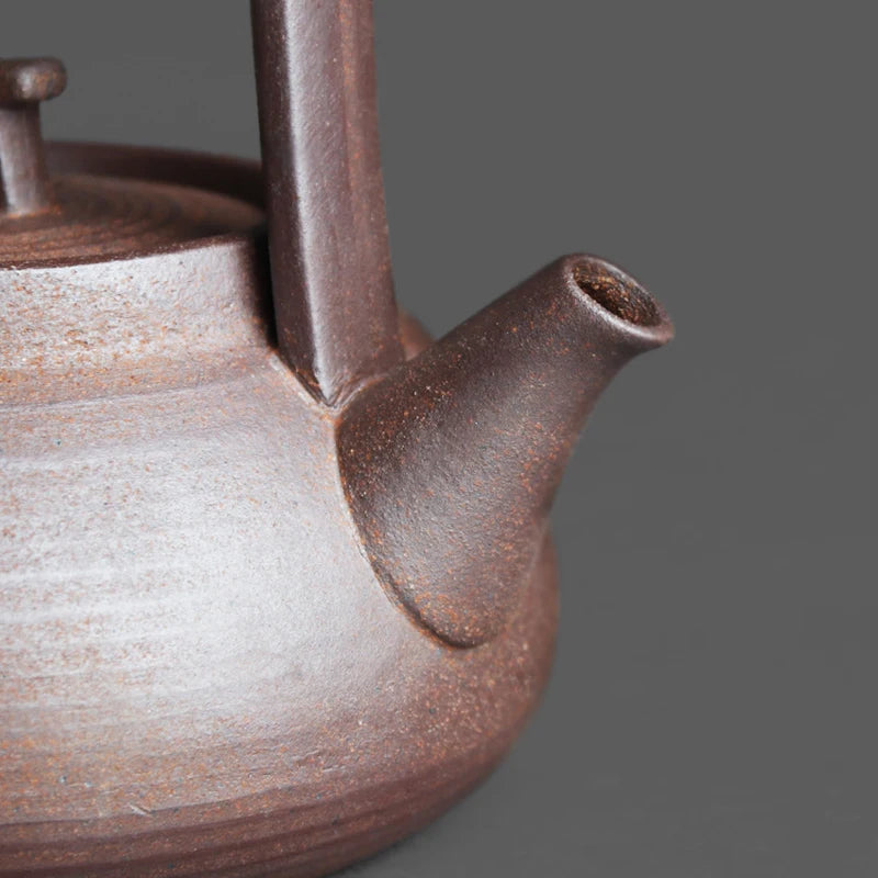 Handmade Japanese-Style Tea Ceremony Teapot Coarse Pottery