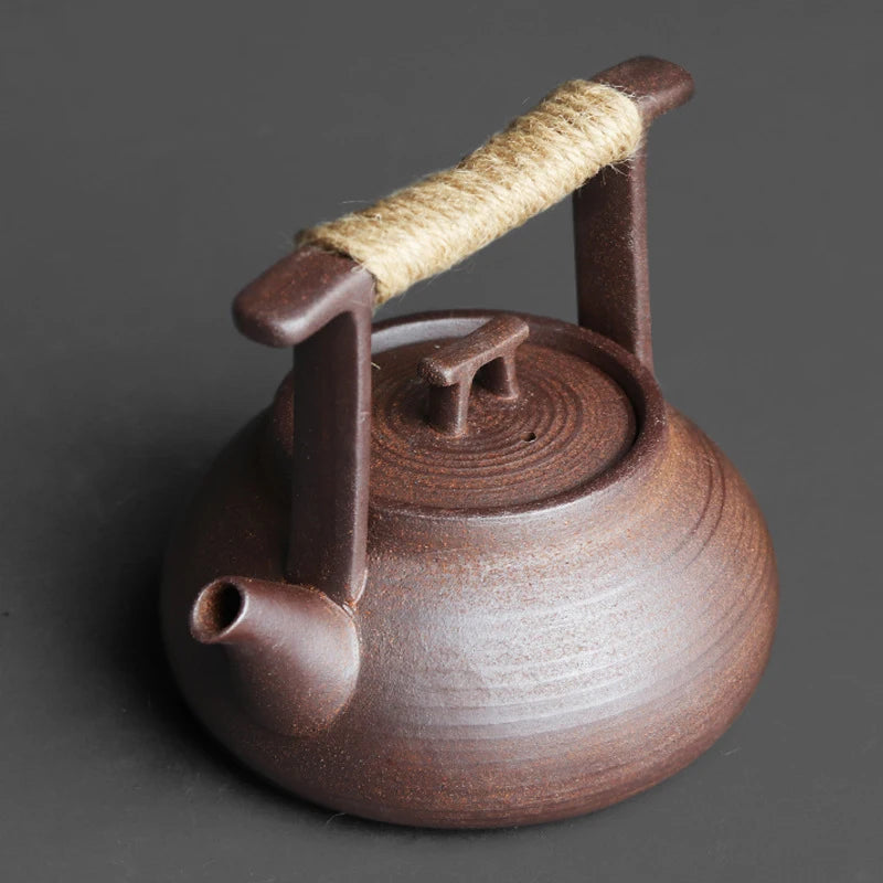 Handmade Japanese-Style Tea Ceremony Teapot Coarse Pottery