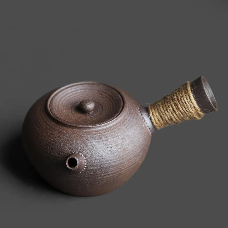 Handmade Japanese-Style Tea Ceremony Teapot Coarse Pottery