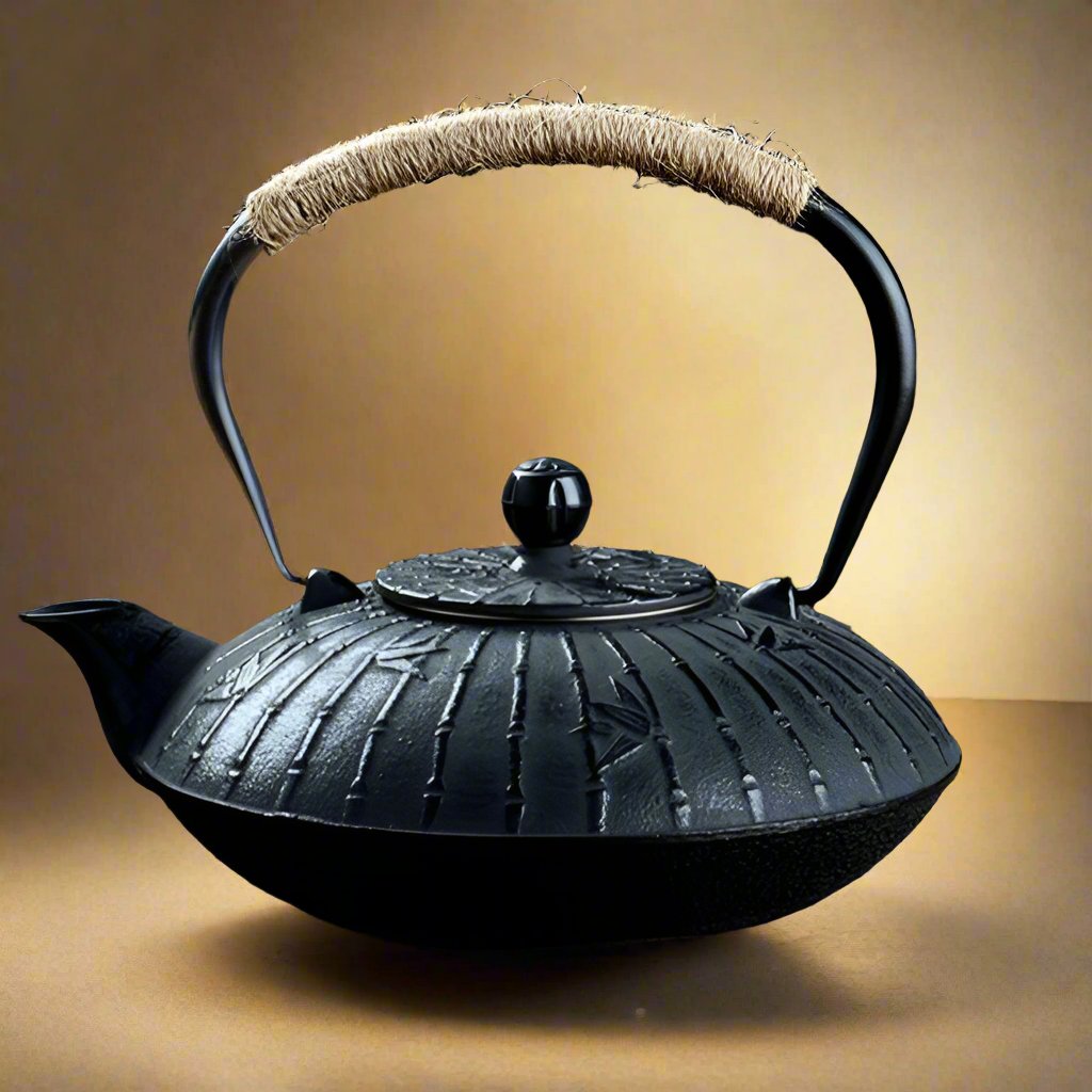 Iron Kettle with Braided Handle