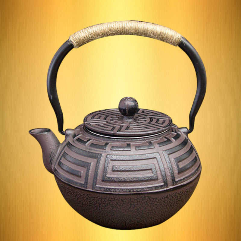 Iron Kung Fu Style Tea Kettle, Handmade