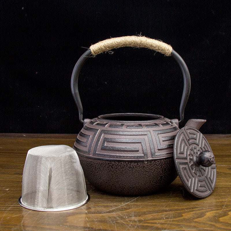 Iron Kung Fu Style Tea Kettle, Handmade