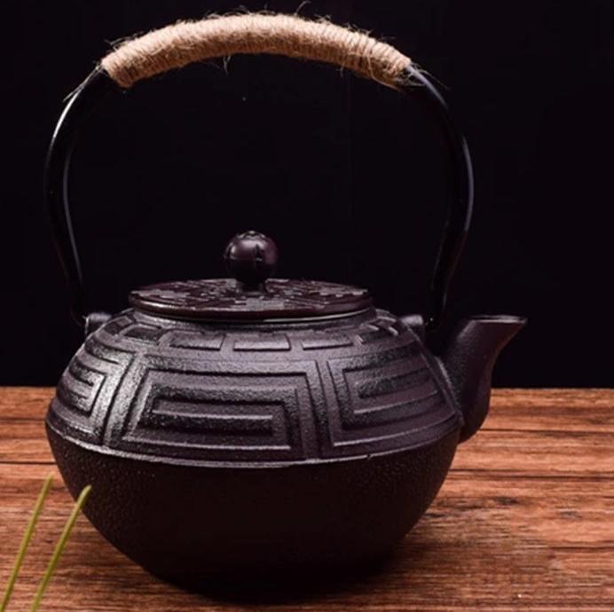 Iron Kung Fu Style Tea Kettle, Handmade