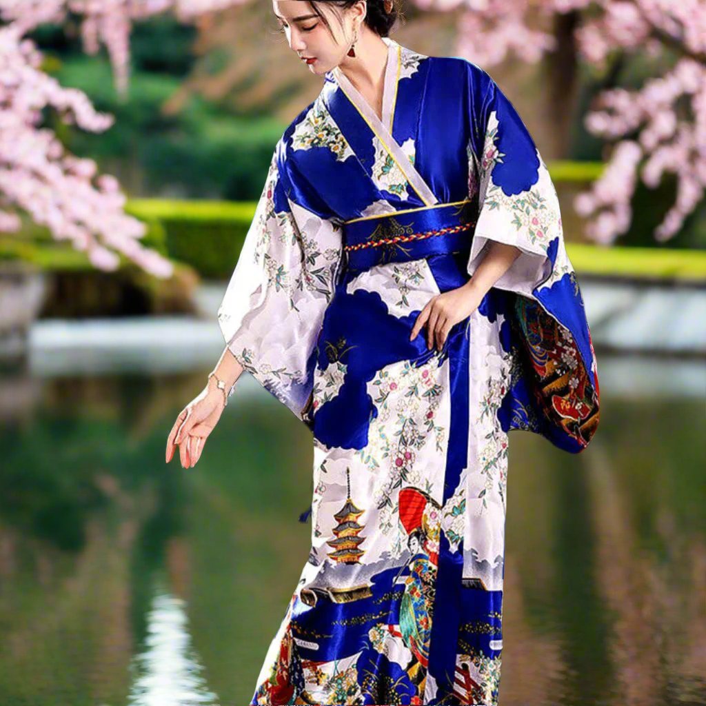 Japanese Satin Kimono