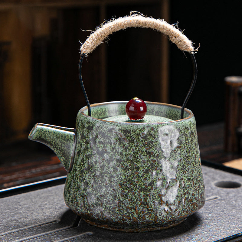 Japanese Single-Cup Ceramic Teapot