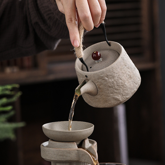 Japanese Single-Cup Ceramic Teapot