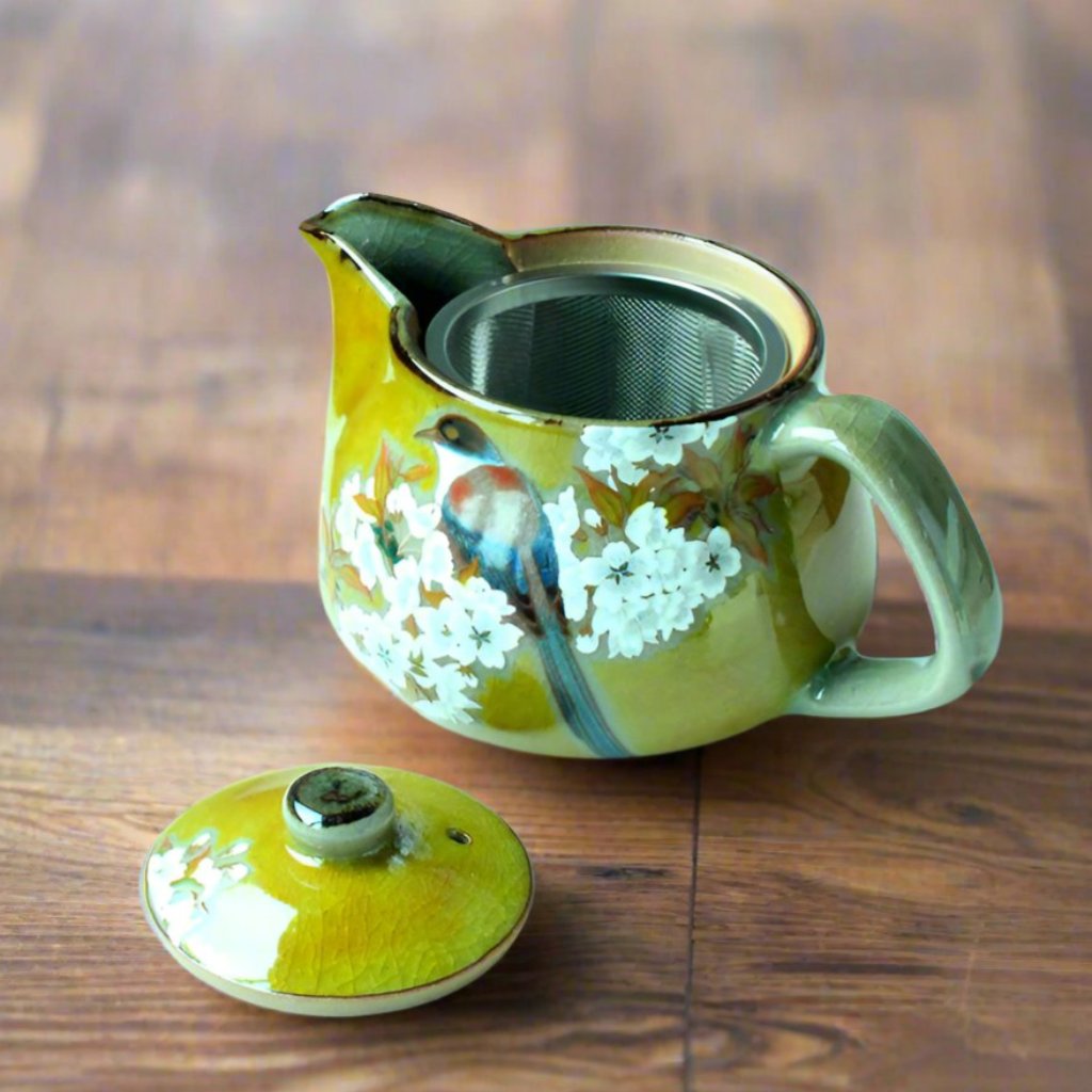 Japanese Swallow and Cherry Blossom Tea Set