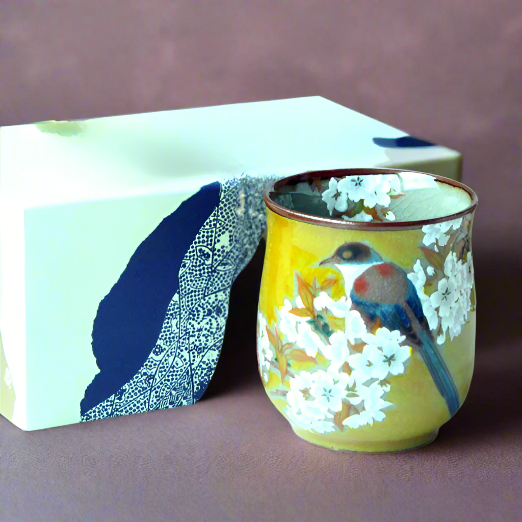 Japanese Swallow and Cherry Blossom Tea Set