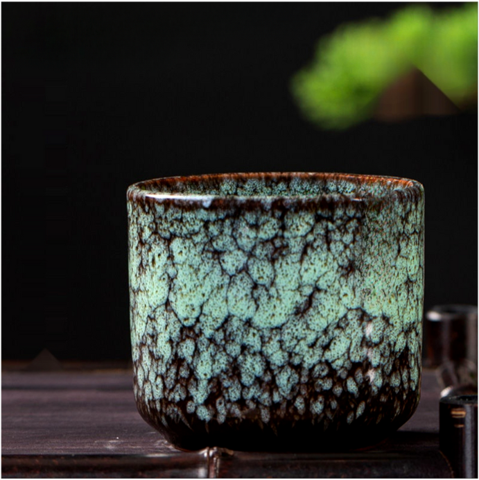 Kiln Fired Ceramic Teacups in Japanese Style