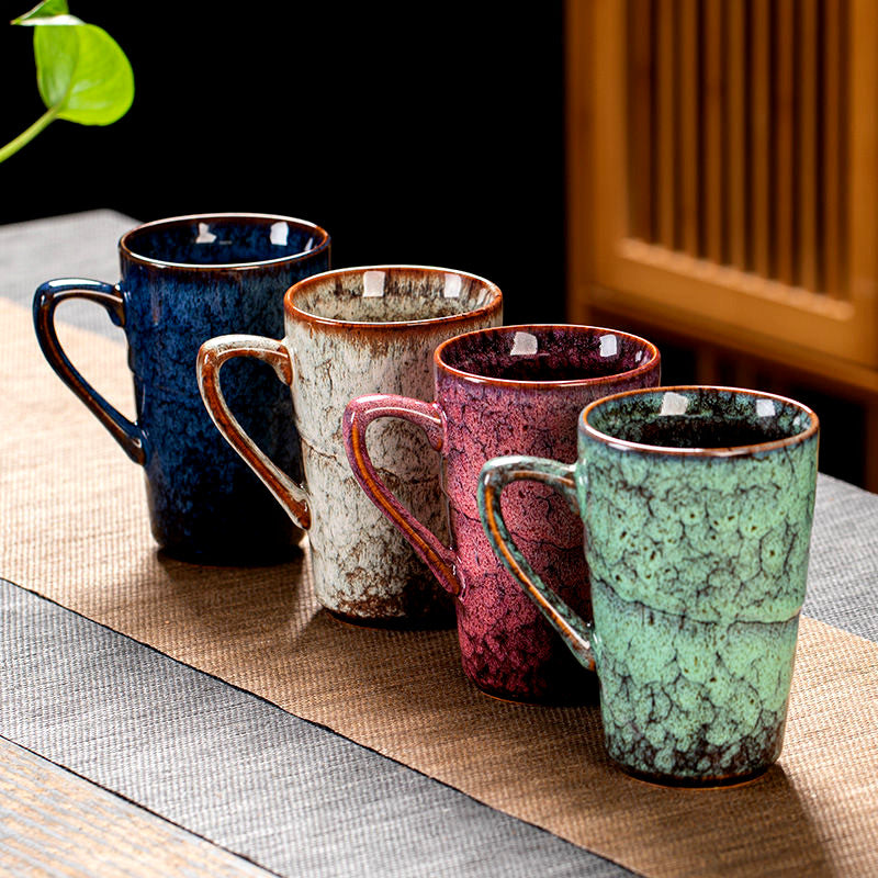 Kiln Fired Ceramic Teacups in Japanese Style