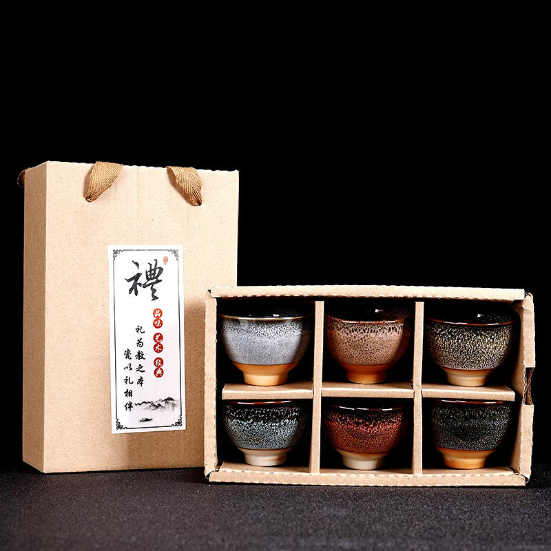 Kiln Transformation Ceramic Teacup Boxed Set