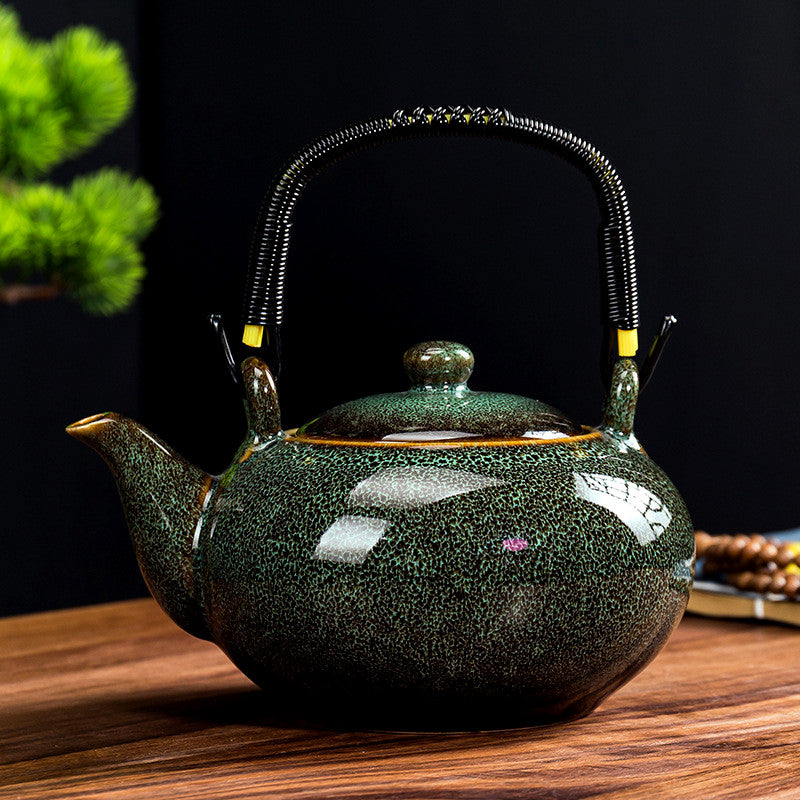 Kiln Transformation (Yiao Bian) Ceramic Lifting Beam Teapot