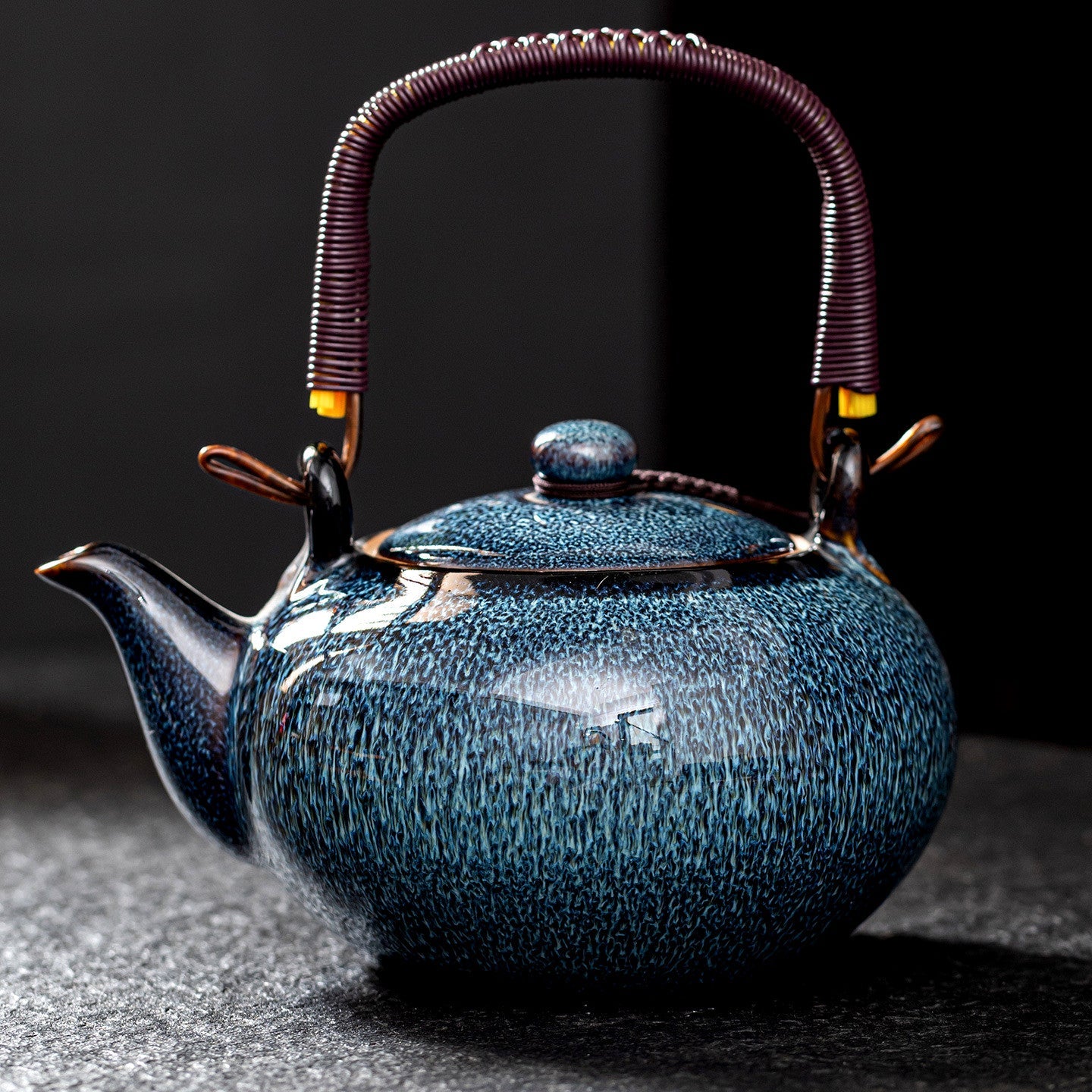 Kiln Transformation (Yiao Bian) Ceramic Lifting Beam Teapot