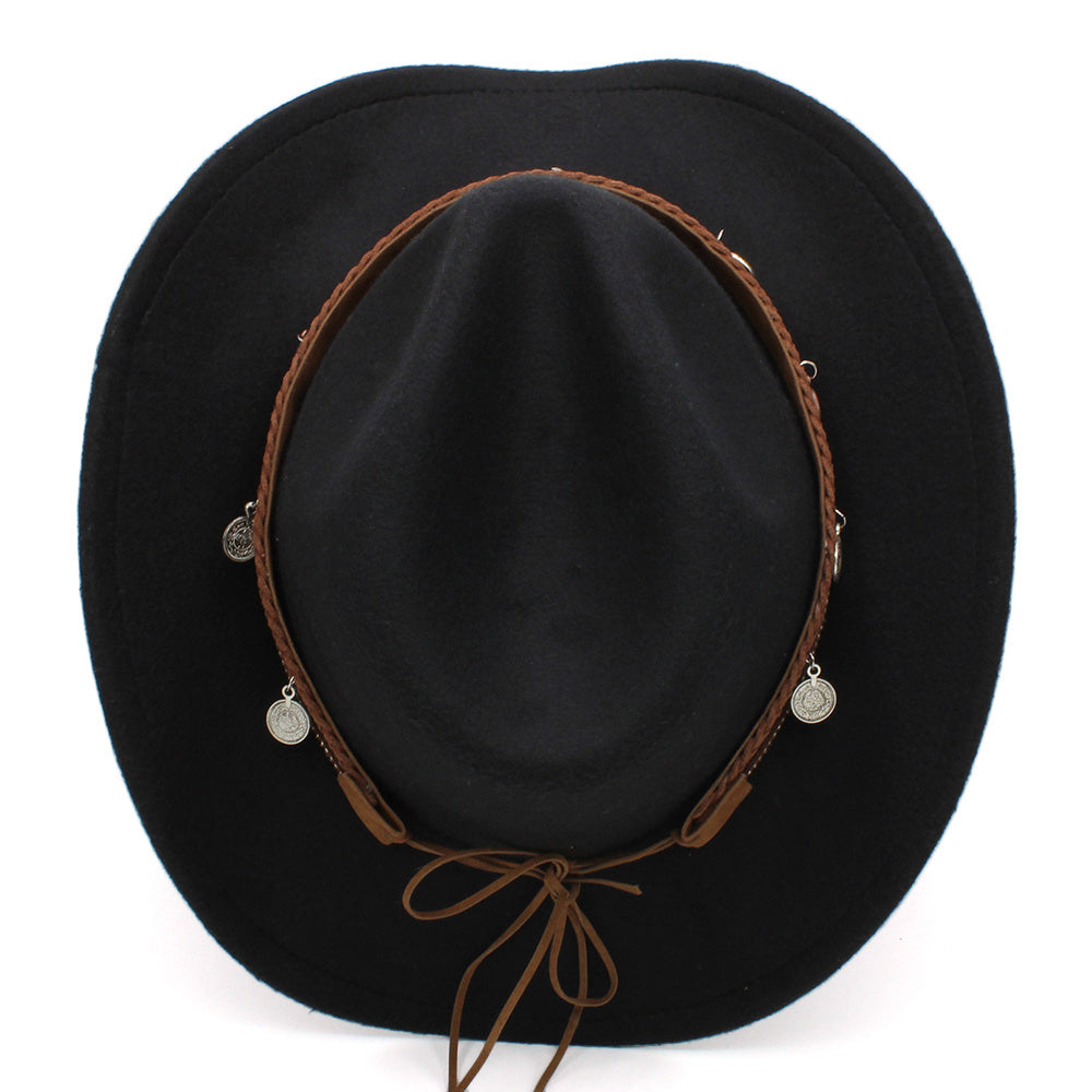 Tibetan & Chinese Style Pendant Cowboy Hat