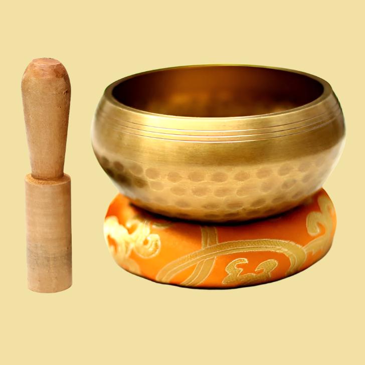 Tibetan Singing Bowl / Handmade Copper Buddhist Chime Bowl