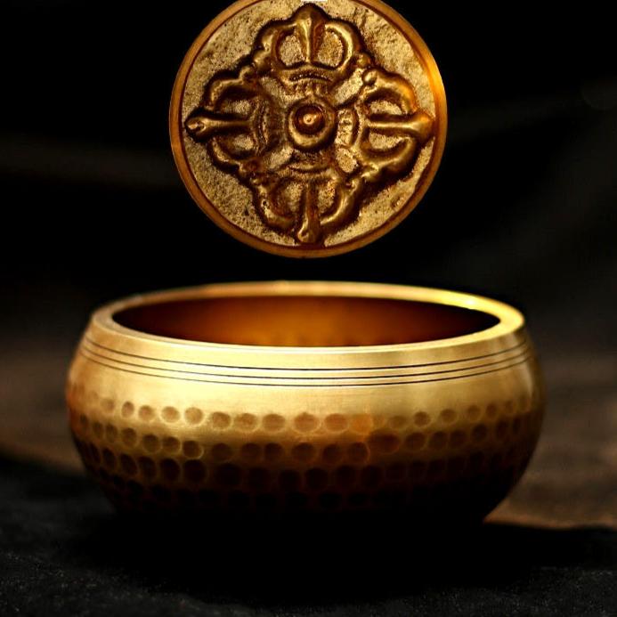 Tibetan Singing Bowl / Handmade Copper Buddhist Chime Bowl