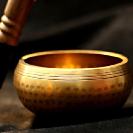 Tibetan Singing Bowl / Handmade Copper Buddhist Chime Bowl