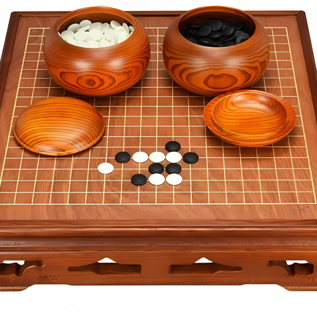 Weiqi -Igo - Go Set High Grade Rosewood Board and Natural Yunzi Stones