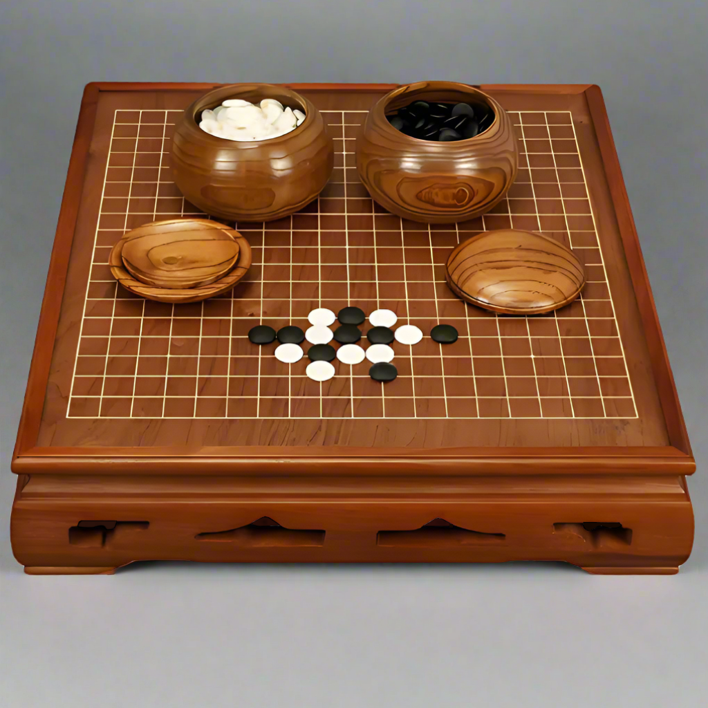 Weiqi -Igo - Go Set High Grade Rosewood Board and Natural Yunzi Stones