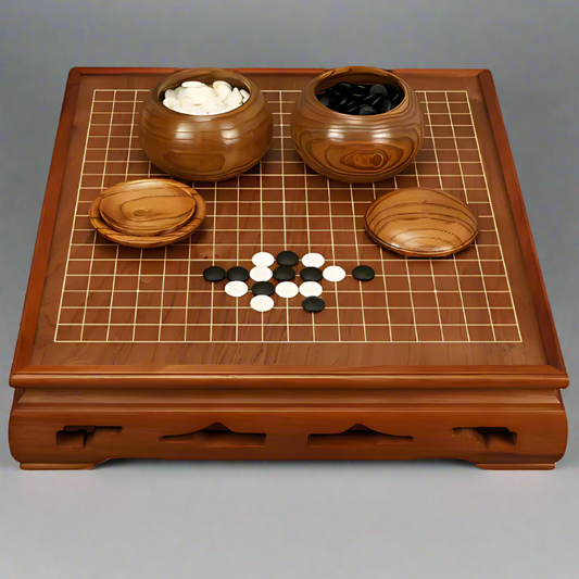 Weiqi -Igo - Go Set High Grade Rosewood Board and Natural Yunzi Stones