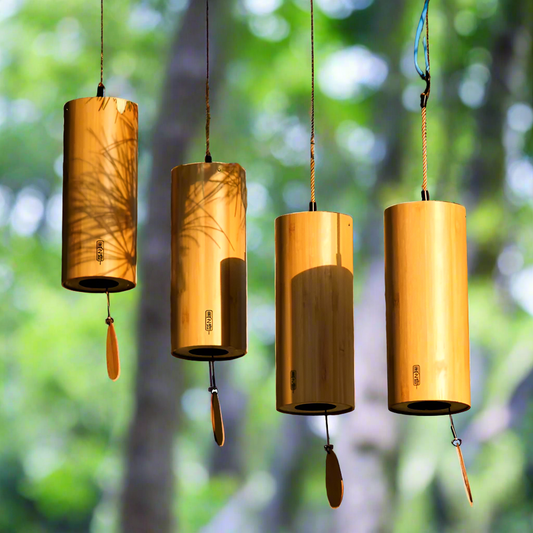 Wind Chimes from Japan, Traditional Bamboo Fūrin, 4 Seasonal Melodies