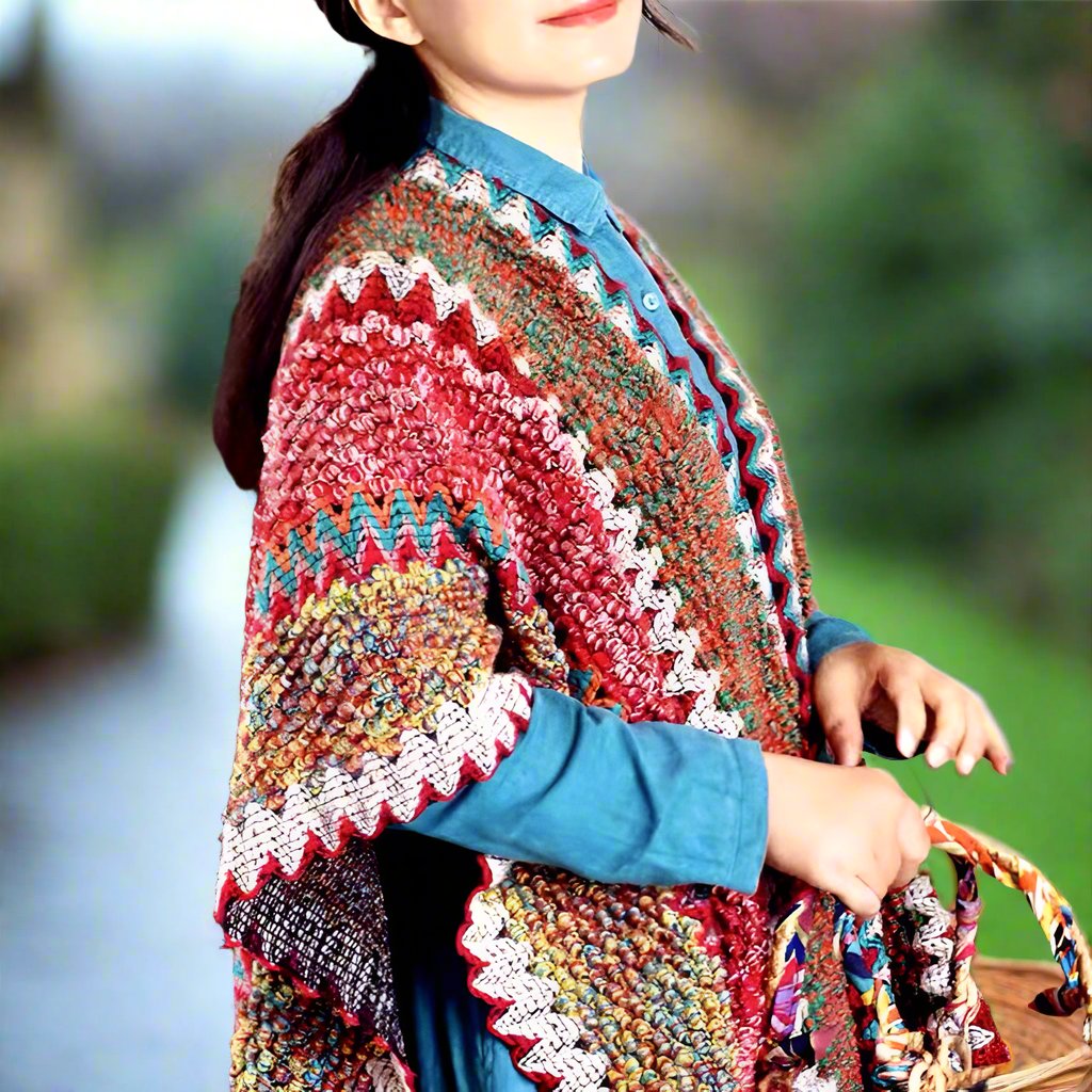 Yunnan Cloak - Ethnic Style Shawl from Tibet